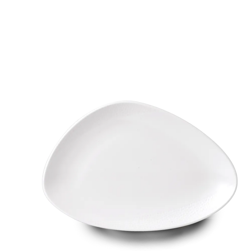 Churchill Isla driehoekig chefsbord 30,4 x 20,5 cm – porseleinen presentatiebord voor fine dining