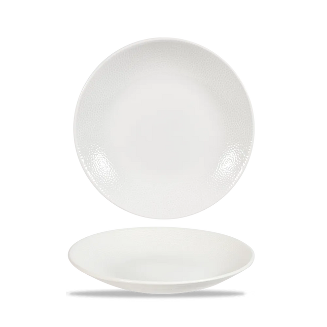 Churchill Isla diep coupebord Ø 25,5 cm – randloos porseleinen bord voor hoofdgerechten in restaurants