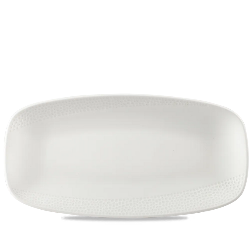 Churchill Isla langwerpig bord 29,8 x 15,3 cm – porseleinen serveerbord voor tapas en voorgerechten