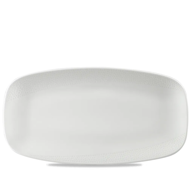 Churchill Isla langwerpig bord 35,5 x 18,9 cm – groot porseleinen serveerbord voor buffet in de horeca