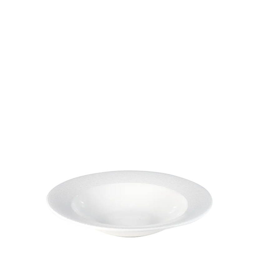 Churchill Isla Profile soepbord met rand Ø 24,8 cm – porseleinen bord voor soep in restaurants