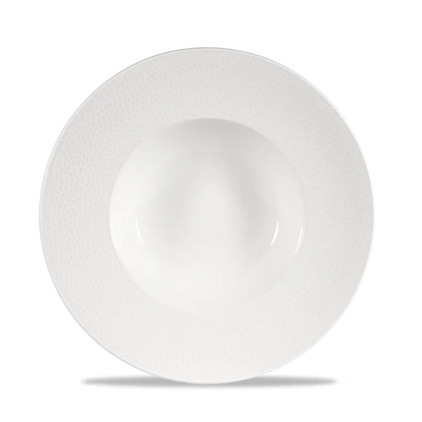 Churchill Isla Profile kom met brede rand Ø 24 cm – porseleinen kom voor soep en salade in de horeca