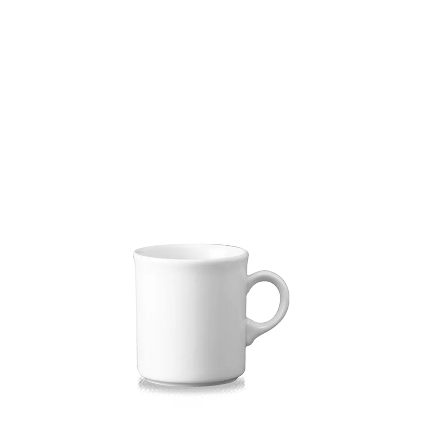 Churchill Nova mok 296 ml – wit porseleinen koffiemok voor cafés en hotels