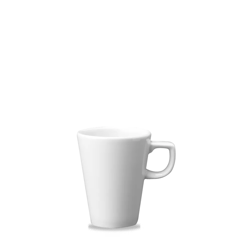 Churchill Cafe Latte mok 355 ml – wit porseleinen mok voor latte macchiato in cafés