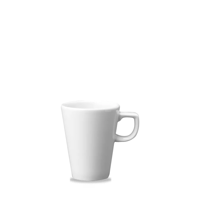Churchill Cafe Latte mok 355 ml – wit porseleinen mok voor latte macchiato in cafés