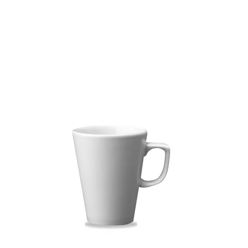 Churchill Cafe Latte mok 414 ml – wit porseleinen mok voor cappuccino en latte in de horeca