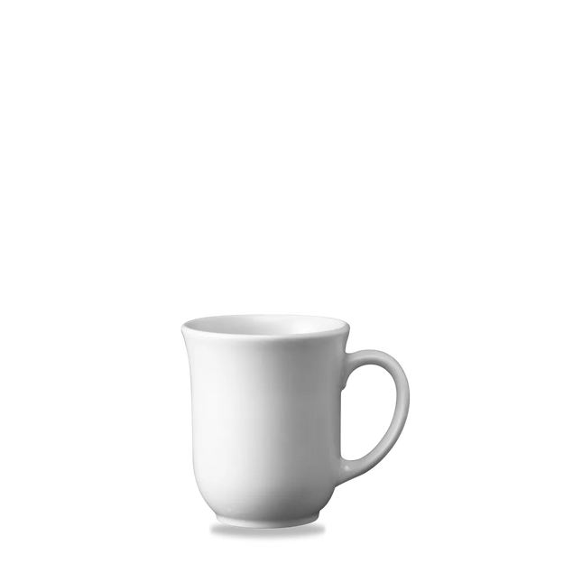Churchill Elegant mok 296 ml – wit porseleinen mok met sierlijke vorm voor koffie in hotels