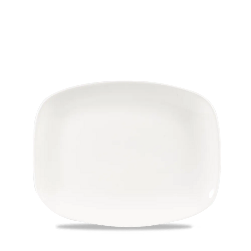 Churchill Chefs Oblong bord 26,1 x 20,2 cm – groot wit porseleinen bord voor presentatie in restaurants