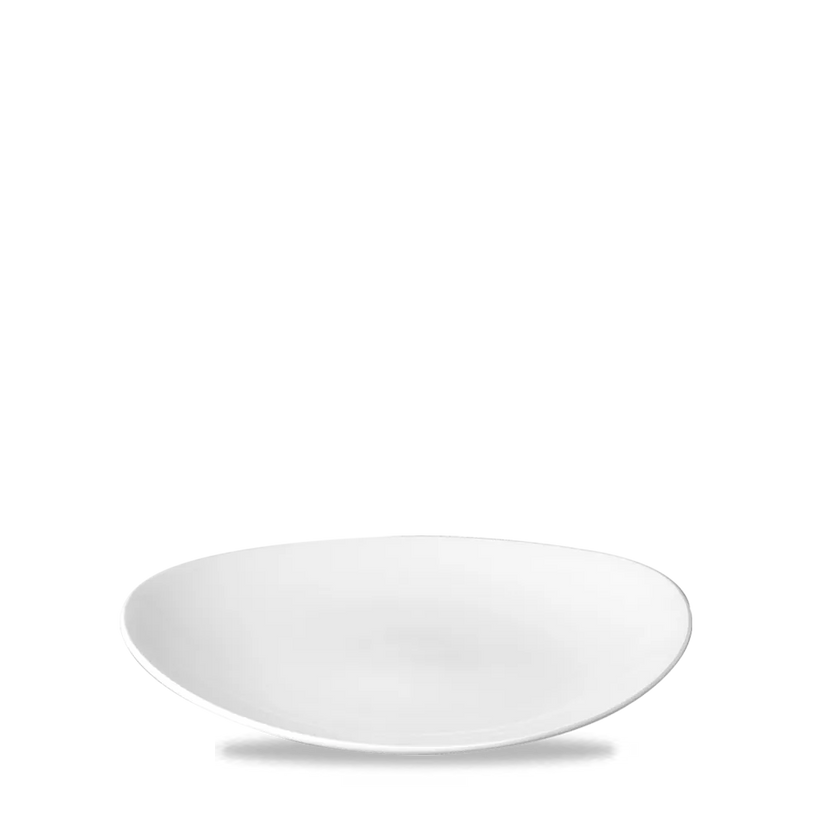 Churchill Orbit ovaal coupebord 20 cm – wit porseleinen voorgerechtbord voor de horeca