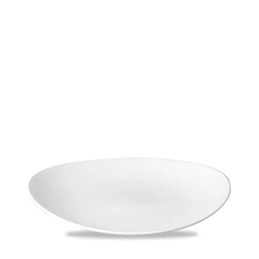 Churchill Orbit ovaal coupebord 23 cm – wit porseleinen bord voor hoofdgerechten in restaurants