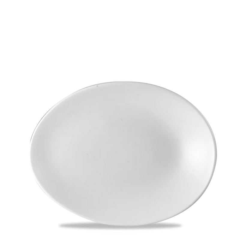 Churchill Oval Orb bord 19,5 x 15 cm – wit porseleinen voorgerechtbord voor restaurants