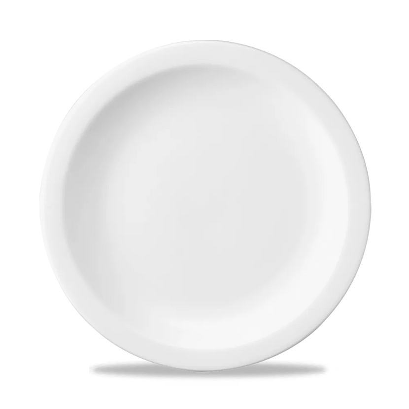Churchill Nova bord Ø 25 cm – wit porseleinen bord voor hoofdgerechten in restaurants en hotels