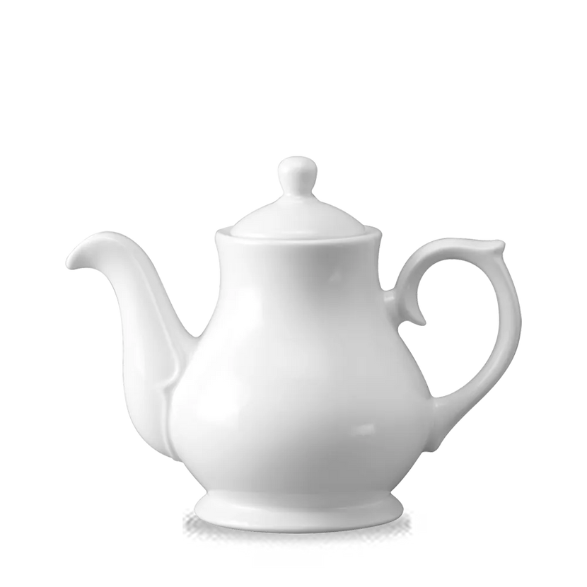 Churchill Sandringham theepot 4 kops 887 ml – wit porseleinen kan voor thee in restaurants en hotels