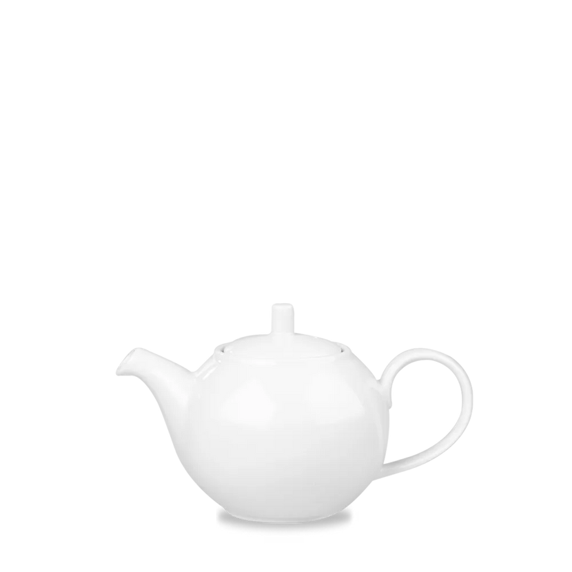 Churchill Profile theepot 444 ml – wit porseleinen kannetje voor thee en koffie in restaurants