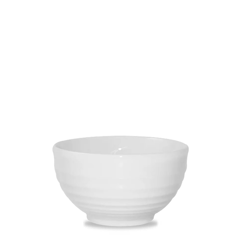 Churchill Ripple kom 591 ml – wit porseleinen kom met structuur voor soep en salade