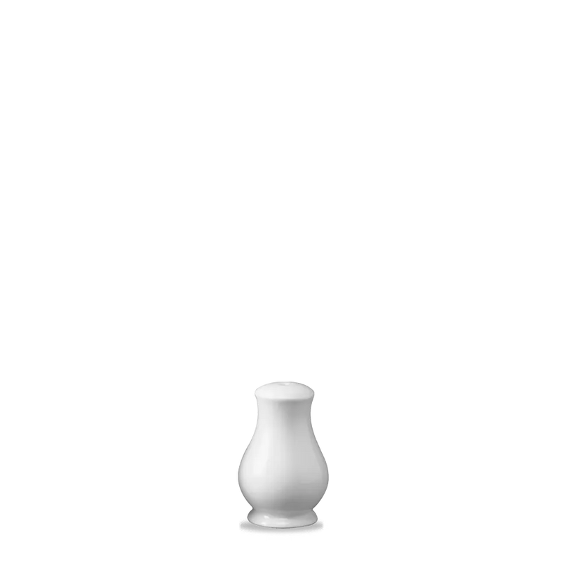 Churchill Sandringham zoutvaatje 8 cm – wit porseleinen zoutstrooier voor restaurants en hotels