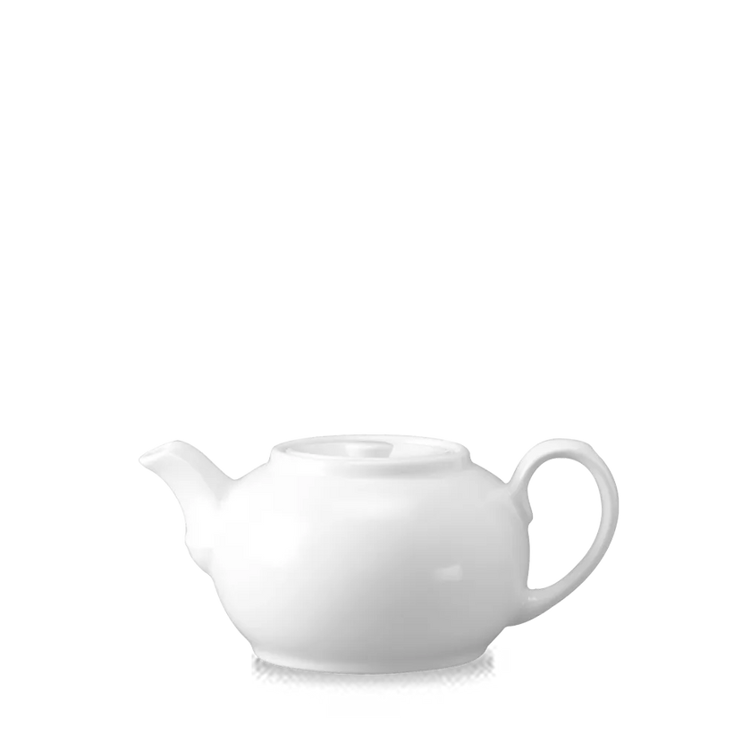 Churchill Nova theepot 444 ml – wit porseleinen theepot voor thee en koffie in restaurants