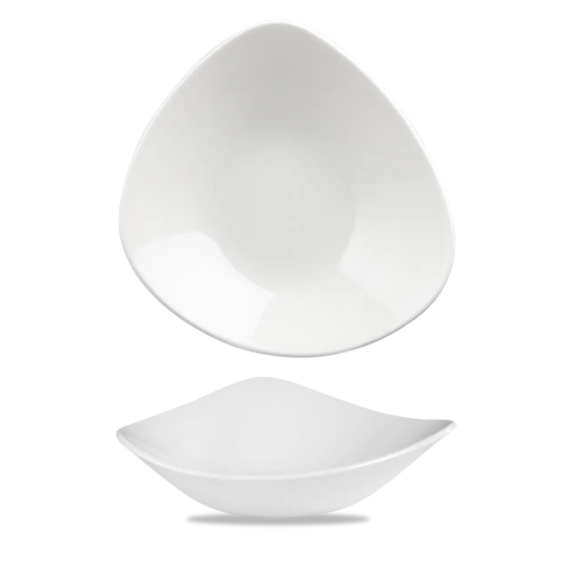 Churchill Lotus kom Ø 23 cm – wit porseleinen kom voor pasta en salade in restaurants