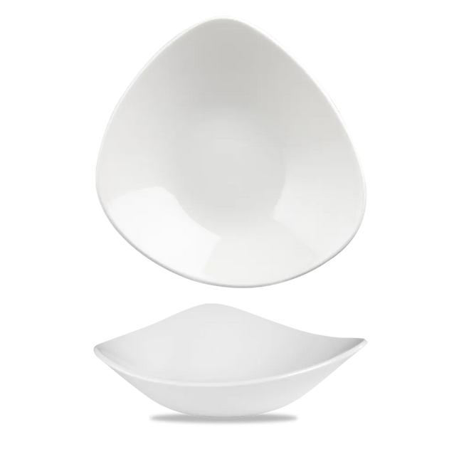Churchill Lotus kom Ø 23 cm – wit porseleinen kom voor pasta en salade in restaurants
