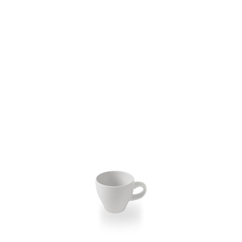 Churchill witte Tulip espressokop 100 ml – wit porseleinen kopje in tulpvorm voor espresso