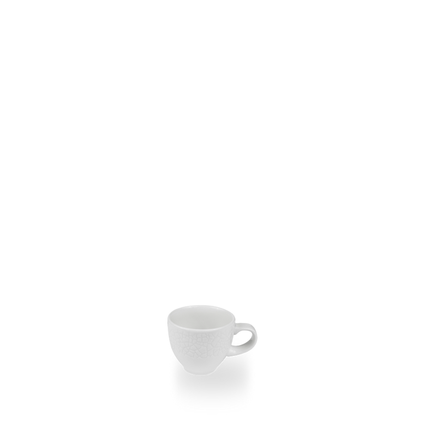 Churchill Viana Profile espressokopje 110 ml – wit porseleinen kopje met reliëf voor espresso