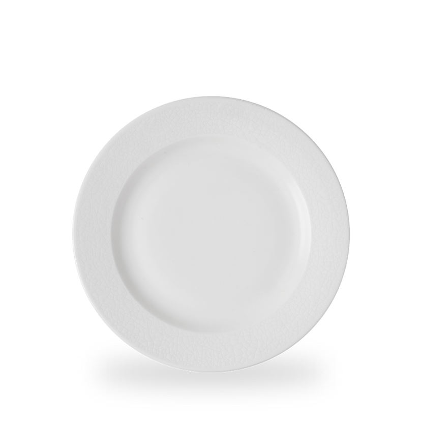 Churchill Viana Profile bord op voet 26,1 cm – wit porseleinen bord met reliëf voor de horeca