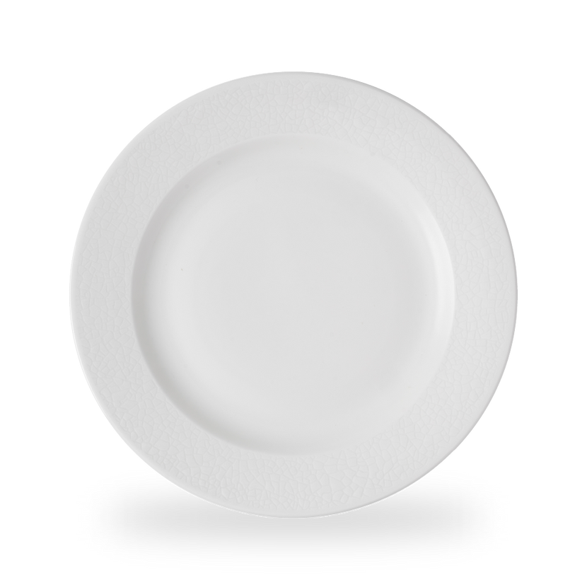 Churchill Viana Profile presentatiebord 30,5 cm – wit porseleinen bord met reliëf voor fine dining