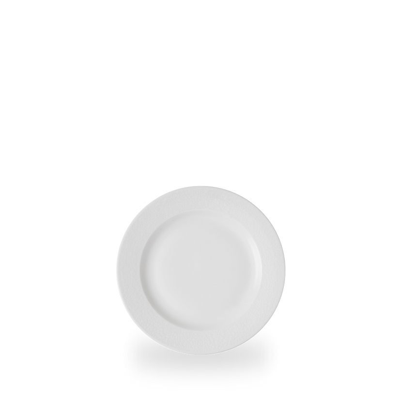 Churchill Viana Profile bord 17 cm – wit porseleinen bordje met reliëf voor bijgerechten en desserts