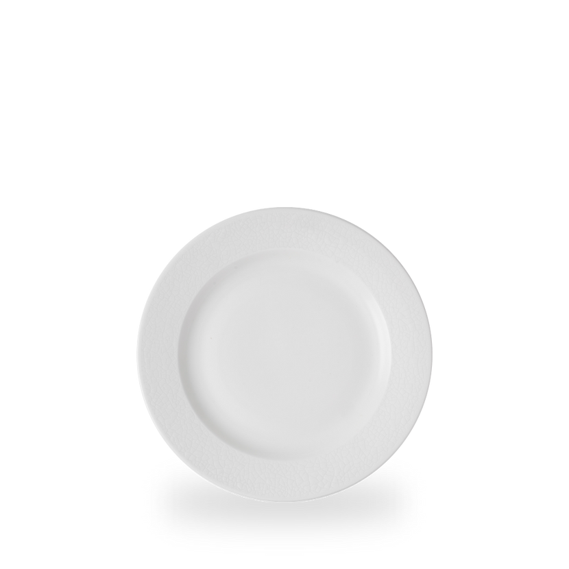 Churchill Viana Profile bord 21,7 cm – wit porseleinen bord met reliëf voor voorgerechten