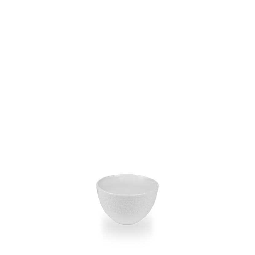 Churchill Viana Profile suikerpot 230 ml – wit porseleinen open suikerpot met reliëf