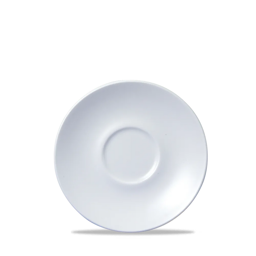 Churchill Vellum cappuccinoschotel Ø 15,6 cm – wit porseleinen schotel voor cappuccinokopjes