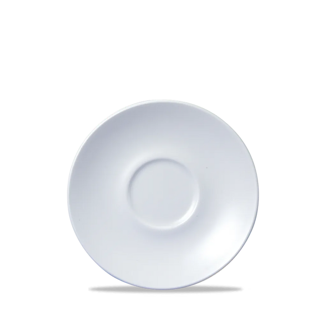 Churchill Vellum cappuccinoschotel Ø 15,6 cm – wit porseleinen schotel voor cappuccinokopjes