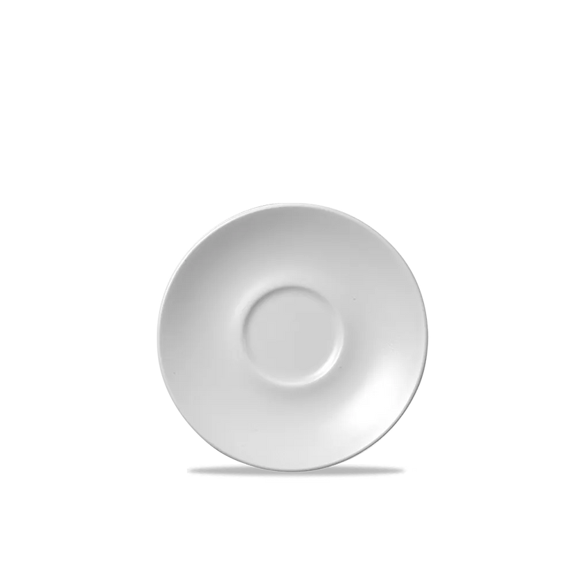 Churchill Vellum espressoschotel Ø 11,8 cm – wit porseleinen schotel voor espressokopjes