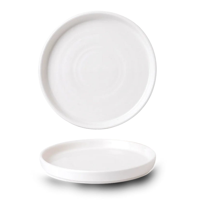 Churchill Vellum ommuurd bord Ø 26 cm – groot porseleinen bord met opstaande rand voor fine dining