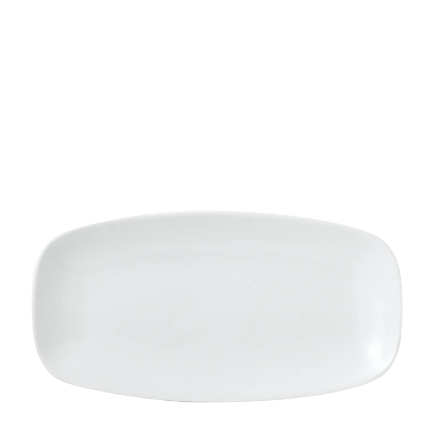 Churchill Vellum Chefs langwerpig bord 29,8 x 15,3 cm – gestructureerd porseleinen bord voor fine dining