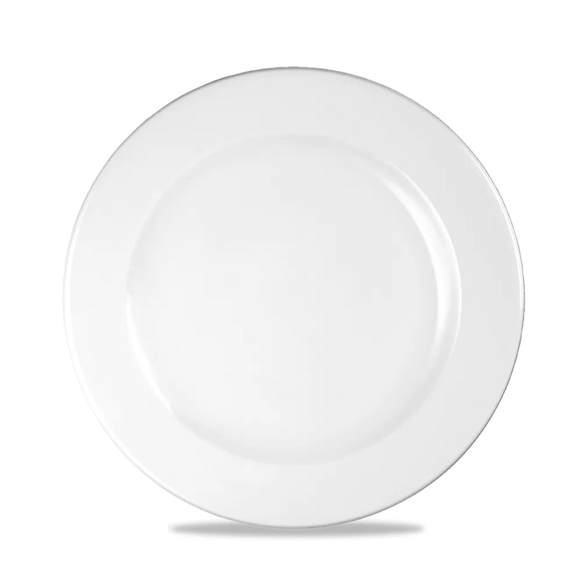 Churchill White Profile bord Ø 21 cm – porseleinen bord voor hoofdgerechten in restaurants