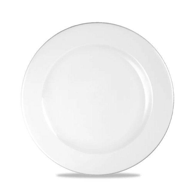Churchill White Profile bord Ø 21 cm – porseleinen bord voor hoofdgerechten in restaurants