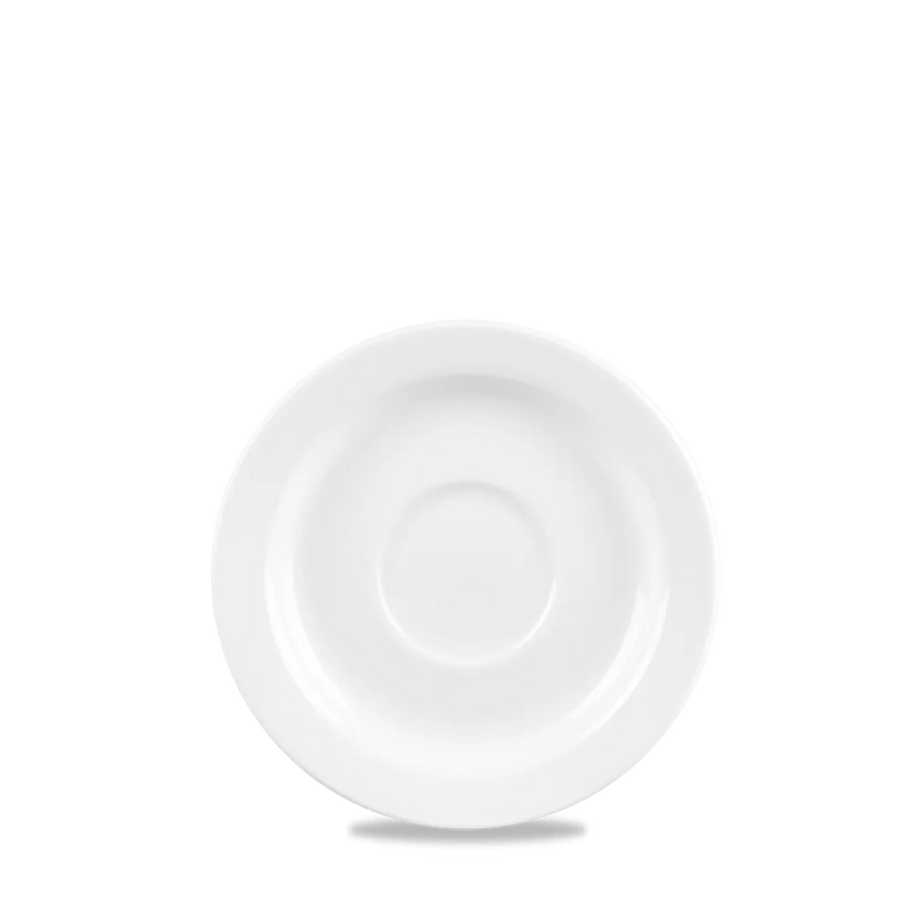 Churchill Profile schotel Ø 15 cm – wit porseleinen schotel voor koffiekopjes in cafés