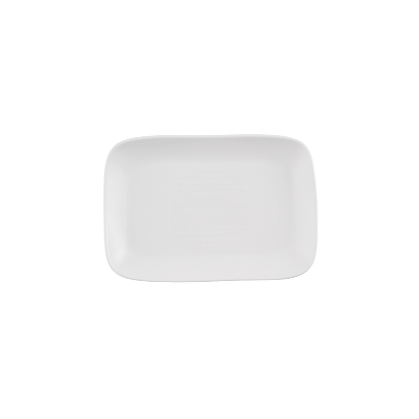 Churchill White Natural diepe schaal 26 x 18 cm – wit porseleinen schaal voor voorgerechten en tapas