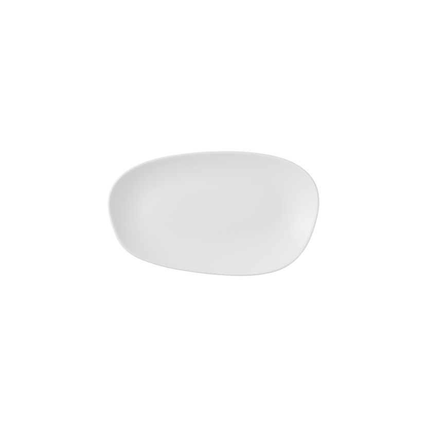 Churchill White Opal Organic ovaal bord 22 x 13 cm – wit porseleinen bord voor bijgerechten