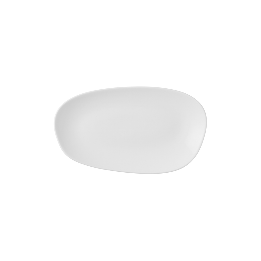 Churchill White Opal Organic ovaal bord 26 x 15 cm – wit porseleinen bord voor fine dining