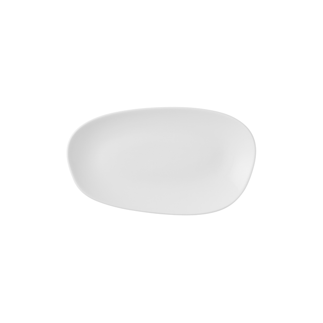 Churchill White Opal Organic ovaal bord 26 x 15 cm – wit porseleinen bord voor fine dining