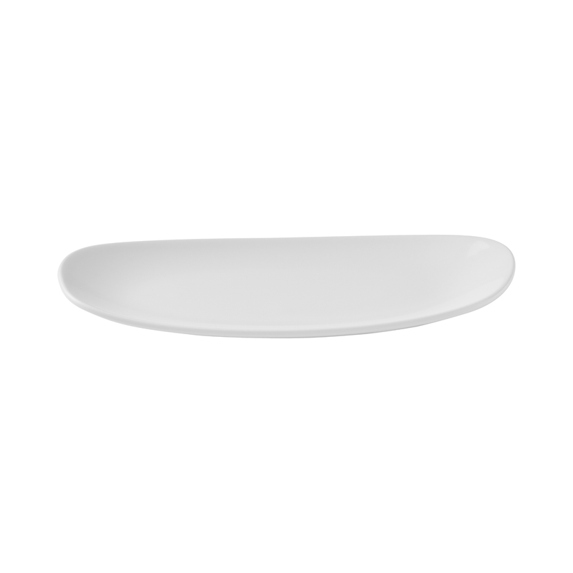 Churchill White Opal Organic ovaal bord 35 x 18,5 cm – wit porseleinen bord voor hoofdgerechten