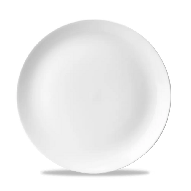 Churchill White Evolve coupebord Ø 26 cm – randloos porseleinen bord voor restaurants