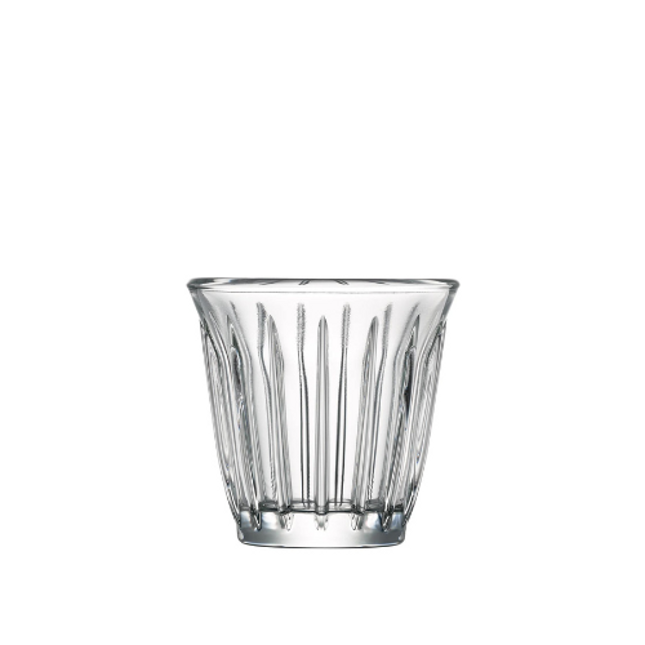 La Rochère Zinc espressokop 100 ml – glazen kopje met zinklook voor espresso