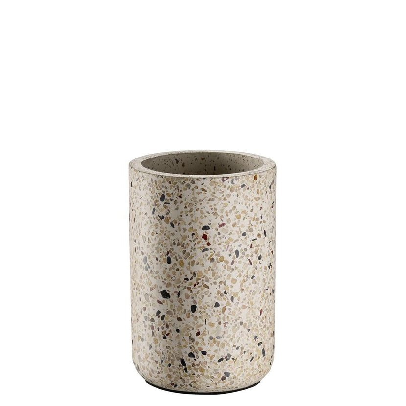 APS Germany flessenkoeler TERRAZZO betonlook grijs met wijnfles