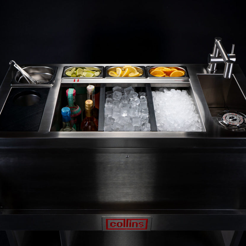 Collins Mach 1 barstation – ergonomische cocktailwerkplek met ijsbak en speedrail