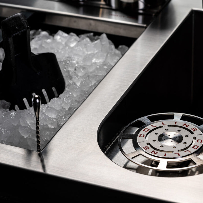 Collins Barsystems Mach 1 – roestvrijstalen cocktailstation voor hotels en bars