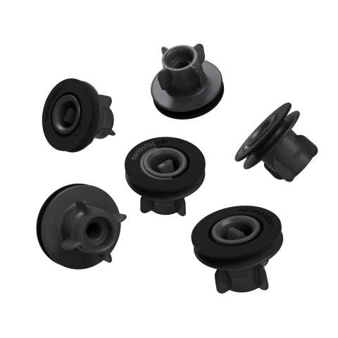 Extra Stoppers Airtender – Set van 6 stuks, perfect voor vacuüm afsluiting van wijnflessen.