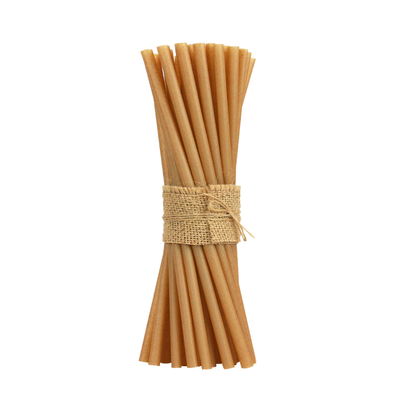 Equo suikerrietrietjes 6 x 200 mm – composteerbare rietjes voor de horeca